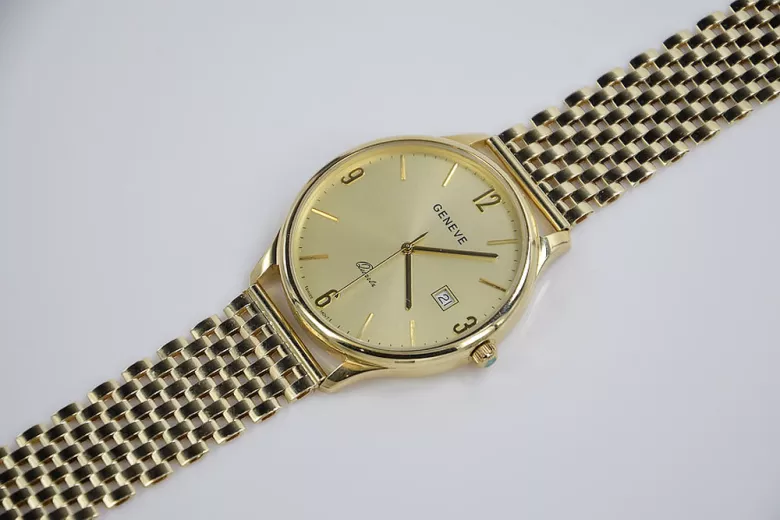 Montre homme en or Genève ★ zlotychlopak.pl ★ Pureté de l’or 585 333 Prix bas!