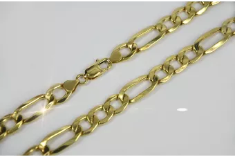 Geltonas rožinis aukso grandinė ★ russiangold.com ★ Aukso 585 333 Maža kaina