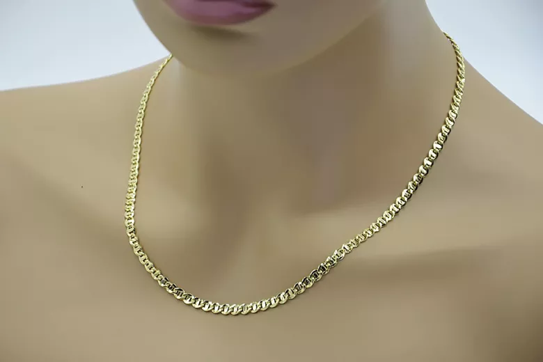 سلسلة ذهبية 14k 585 إيطالية Guccistyle cc032y