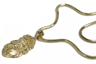Colgante de oro Jesus & snake chain pj001ym&cc020y
