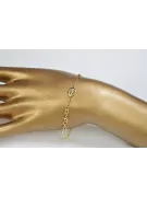 Italiano rosario de oro de 14k 3 color "Dolce Gab" pulsera rbc002ywr