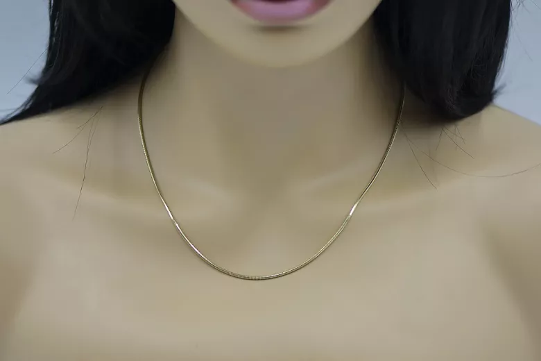 Yellow rose gold chain ★ russiangold.com ★ Gold 585 333 Low price