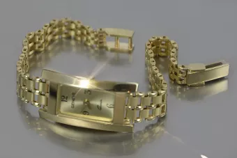 PRZEŚLICZNY złoty damski zegarek 14k NOWY 34g - NAJTANIEJ!