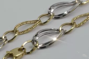 Russische Roségoldkette (italienisches Gelb) cc013