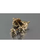 Russian rose gold earrings vens237