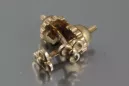 Russian rose gold earrings vens237