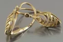 Russian rose gold earrings vens248