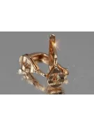 Russian rose gold earrings vens256