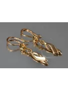 Russian rose gold earrings vens257