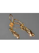 Russian rose gold earrings vens257