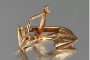 Russian rose gold earrings vens258
