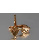 Russian rose gold earrings vens258