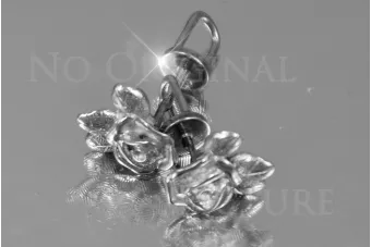 Russian rose gold earrings vens261