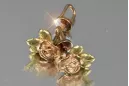 Russian rose gold earrings vens261