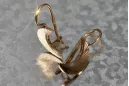 Russian rose gold earrings vens263