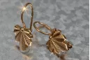 Russian rose gold earrings vens264