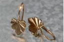 Russian rose gold earrings vens264
