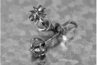 Russian rose gold earrings ven265
