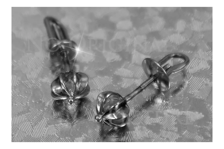 Russian rose gold earrings vens265