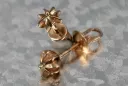 Russian rose gold earrings vens265