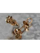 Russian rose gold earrings vens265