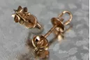 Russian rose gold earrings vens265