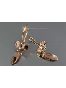 Russian rose gold earrings vens280