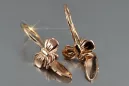 Russian rose gold earrings vens280