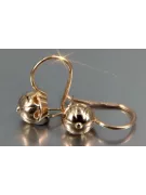 Russian rose gold earrings vens285