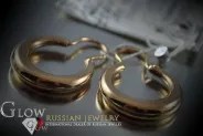 Russian rose gold earrings vens286