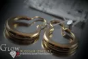 Russian rose gold earrings vens286