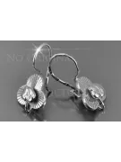 Russian rose Soviet gold earrings vens298
