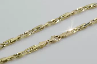 Italienische moderne Kette aus 14-karätigem Gelbgold cc064y