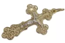Italienisch gelb 14k 585 gold Orthodoxes Kreuz oc003yw