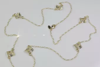 Gelb-weiße italienische Goldkette, modisch cc070
