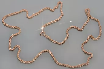 Yellow rose gold chain ★ russiangold.com ★ Gold 585 333 Low price