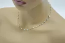Chapelet italien en or 14 carats turquoise Dolce Gabbana chaîne rcc007y
