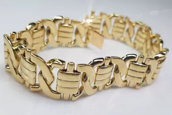 Brățară galbenă ★ din aur roz russiangold.com ★ Aur 585 333 Preț scăzut