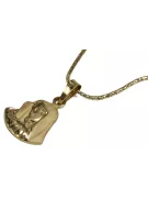 Mother of God medallion & Snake 14k 585 gold chain
