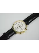 Жълт 14k 585 златен мъжки часовник Geneve mw005y