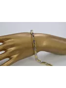 Italienisches Hammer-Armband aus 14-karätigem Gelbgold cb003yw