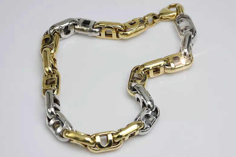 Italian yellow 14k gold  bracelet cb024yw