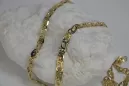 Łańcuszek z rosyjskiego złota w kolorze różowego złota