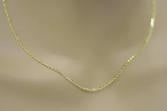 Italienische Ankerkette aus 14 Karat Gelbgold mit Diamantschliff, cc003y