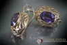 Russian Soviet rose pink 14k 585 gold earrings vec040 alexandrite ruby emerald sapphire ...
