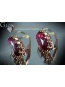 Russische Sowjetische Rose Pink 14k 585 Gold Ohrringe vec041 Alexandrit Rubin Smaragd Saphir ...