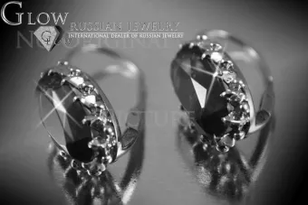 Rusă sovietică a crescut roz 14k 585 cercei de aur vec041 alexandrit rubin smarald safir ...