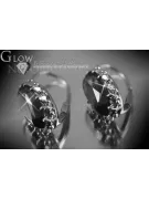 Boucles d’oreilles en or rose soviétique russe 14k 585 vec041 alexandrite rubis émeraude saphir ...