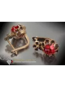 Russische Sowjetische Rose Pink 14k 585 Gold Ohrringe vec043 Alexandrit Rubin Smaragd Saphir ...