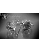 Russische Sowjetische Rose Pink 14k 585 Gold Ohrringe vec044 Alexandrit Rubin Smaragd Saphir ...